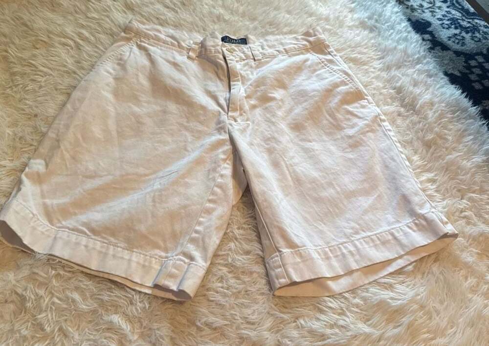 Polo Ralph Lauren Mens White Chino Shorts Size 30